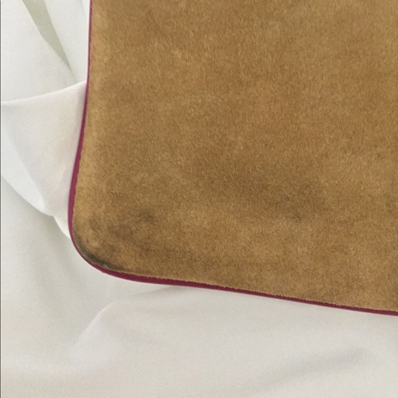 Coach Wristlet Suede Pink/tan - Picture 7 of 8